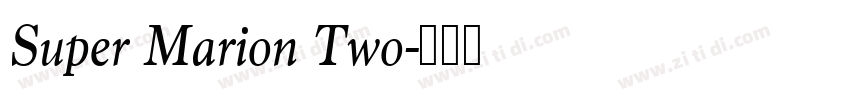 Super Marion Two字体转换
